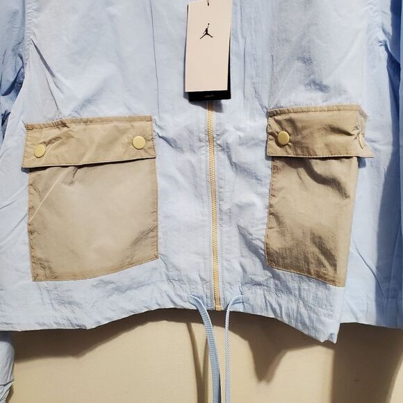 Jordans Womens Sz M Flight Woven Essentials Utility Active Jacket DD6992-438 NWT - Picture 3 of 10